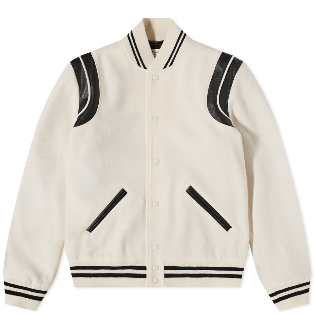 Яке Saint Laurent Classic Teddy Jacket Бяло | 354718Y213Q-9502, 0