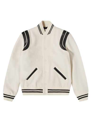 Яке Saint Laurent Classic Teddy Jacket Бяло | 354718Y213Q-9502