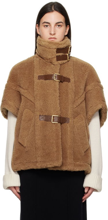 Жилетка Max Mara Max Mara Newrodano Teddy Cape Кафяво | 2424736292600 MM10739, 0