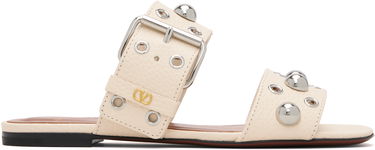 Кецове и обувки Valentino Garavani Nellcôte Studded Buckle Slide Sandals Бежово | 7W2S0MM4DKV, 0