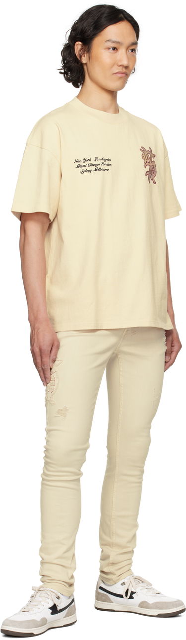 Тениска Ksubi Ksubi Playoff Ekcess Short Sleeve T-Shirt Бежово | MSP25TE037, 3