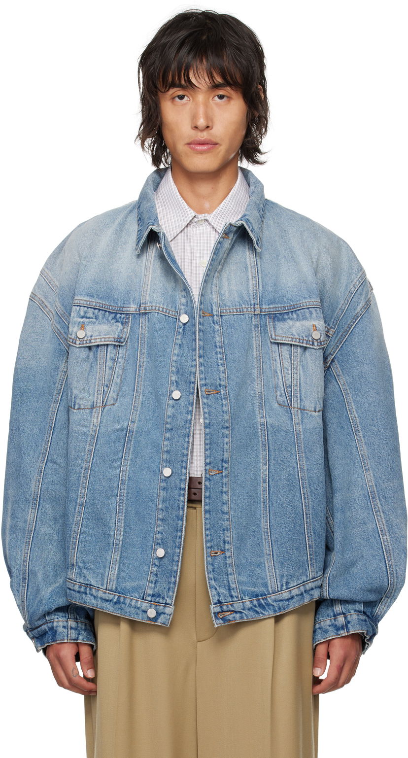 Яке HED MAYNER Faded Denim Jacket Синьо | HMMZ67010T-HZ139