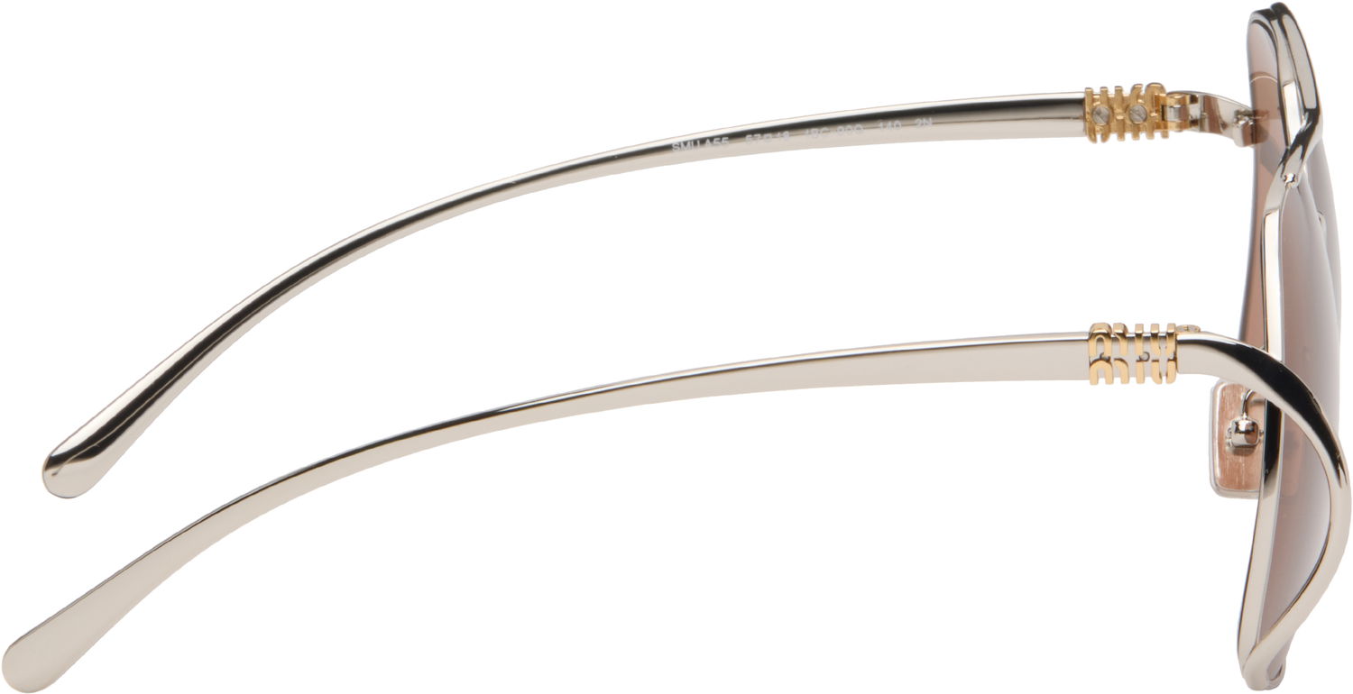 Слънчеви очила Miu Miu Miu Glimpse Aviator-Style Sunglasses Кафяво | 0MU A55S 8056262528907, 1