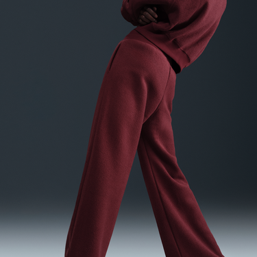 Комплект Nike Nike Sportswear Phoenix Plush High-Waisted Wide-Leg Fleece Pants Бургунди | FN3622-619, 4