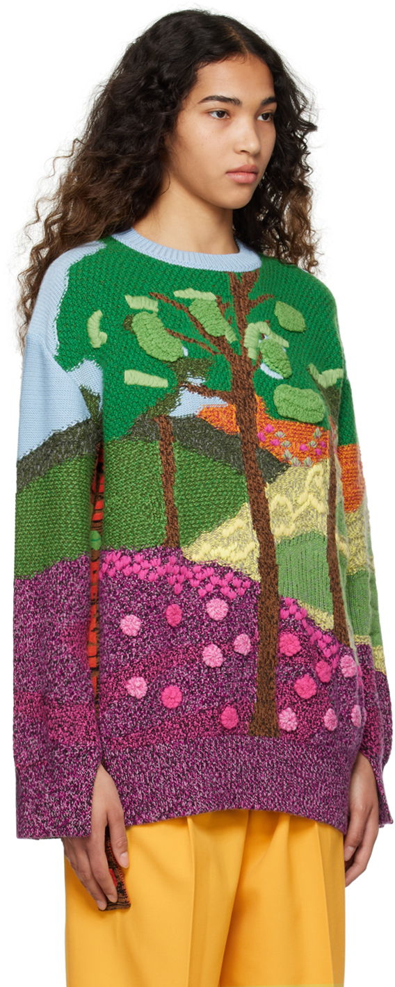Пуловер Stella McCartney Tree Of Life Knit Sweater Многоцветен | 6K03373S2384, 1