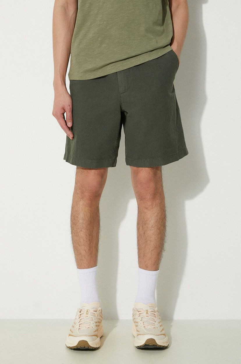 Къси панталони NORSE PROJECTS Ezra Relaxed Cotton Shorts Зелено | N35.0614.8022