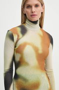 HARRI Printed Turtleneck Top