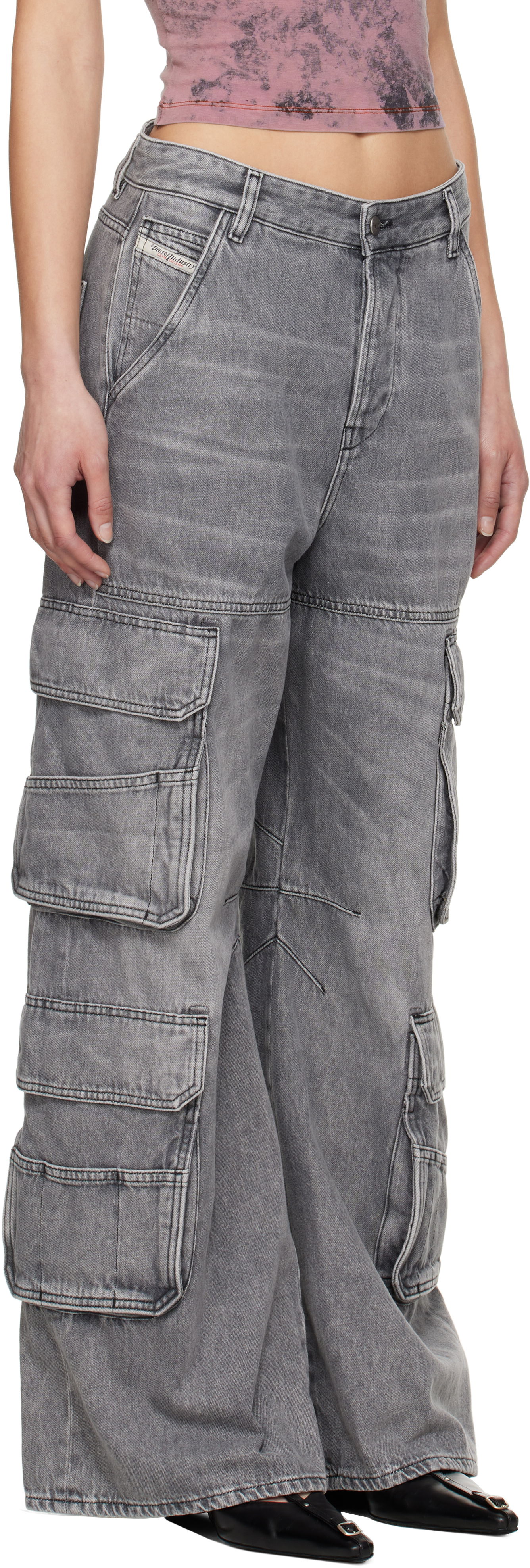 Карго панталони Diesel 1996 D-Sire Cargo Jeans Сиво | A13316 0DCBE, 1