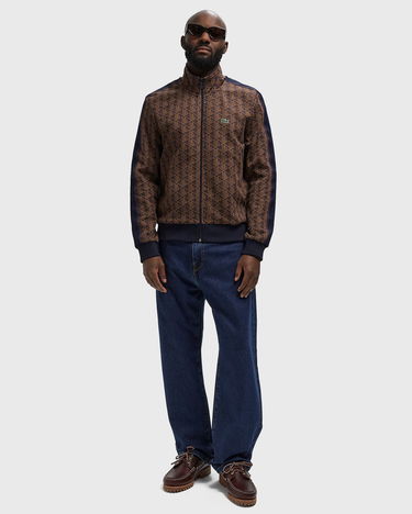 Суитчър Lacoste Monogram Pattern Full-Zip Track Sweatshirt with Side Stripes Многоцветен | SH1368-9I4, 2