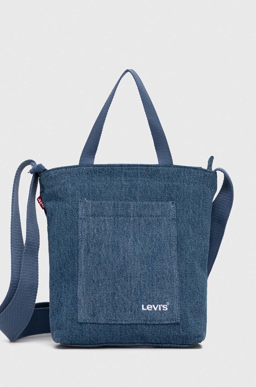Дамска чанта Levi's Handbag Тъмно синьо | D7561.0012, 0