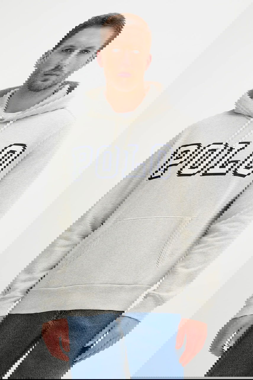 Суитчър Polo by Ralph Lauren Polo Ralph Lauren Fleece Hoodie with Applique Logo Сиво | 710972664, 0