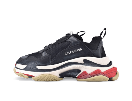 Кецове и обувки Balenciaga Triple S Sneaker "Black Red" Черно | 533882W09OM1000