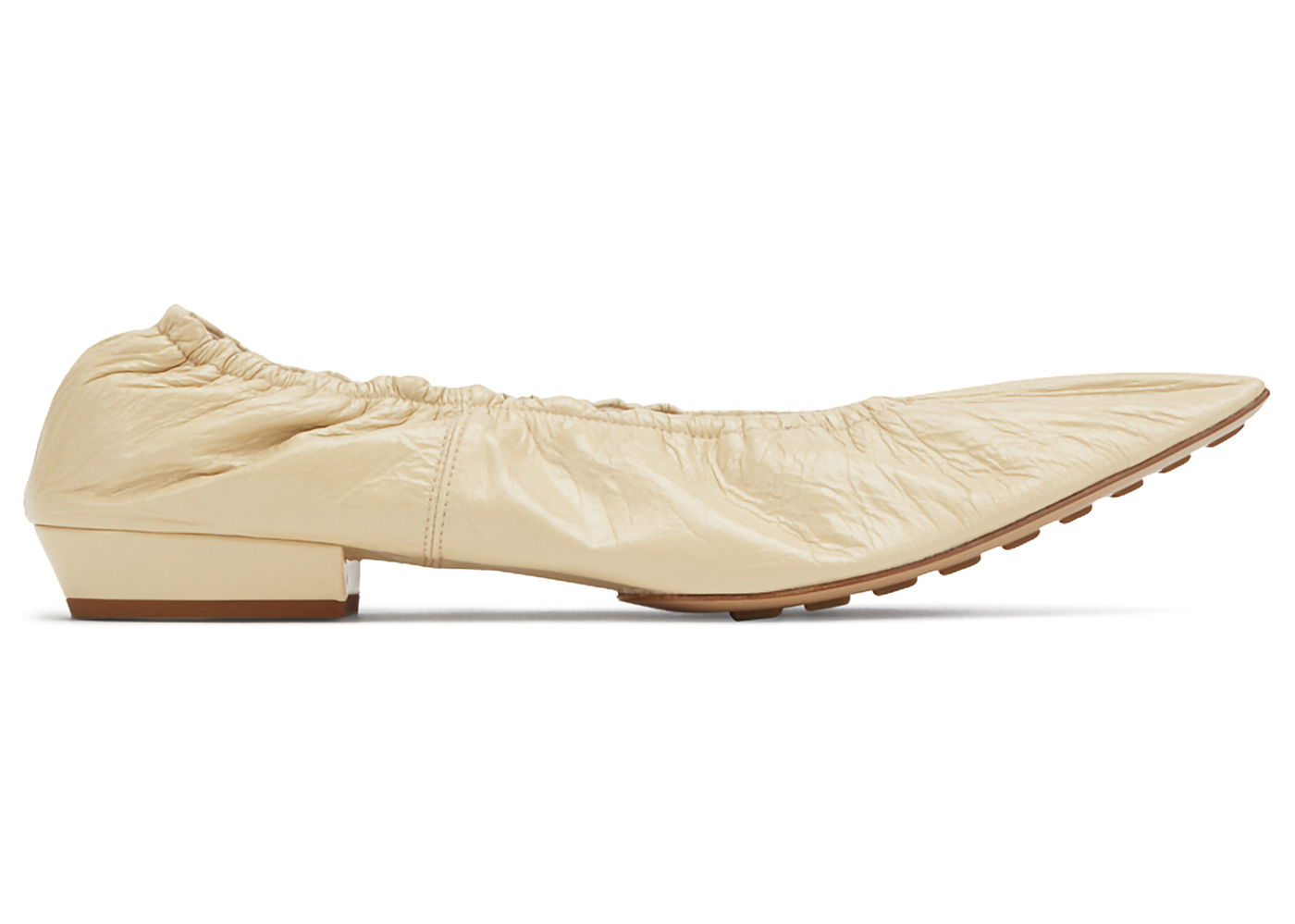 Кецове и обувки Bottega Veneta Leather Ballet Flats Бежово | 652273VBP102624, 0