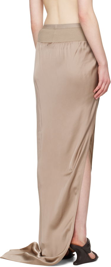 Пола Rick Owens Rick Owens Hollywood Slit Maxi Skirt Бежово | RP01E7333 SCH, 2