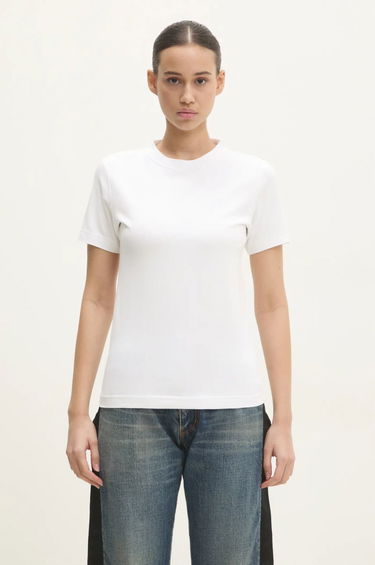 Тениска VETEMENTS VETEMENTS Embroidered Logo T-Shirt Бяло | MA66TR670W, 0