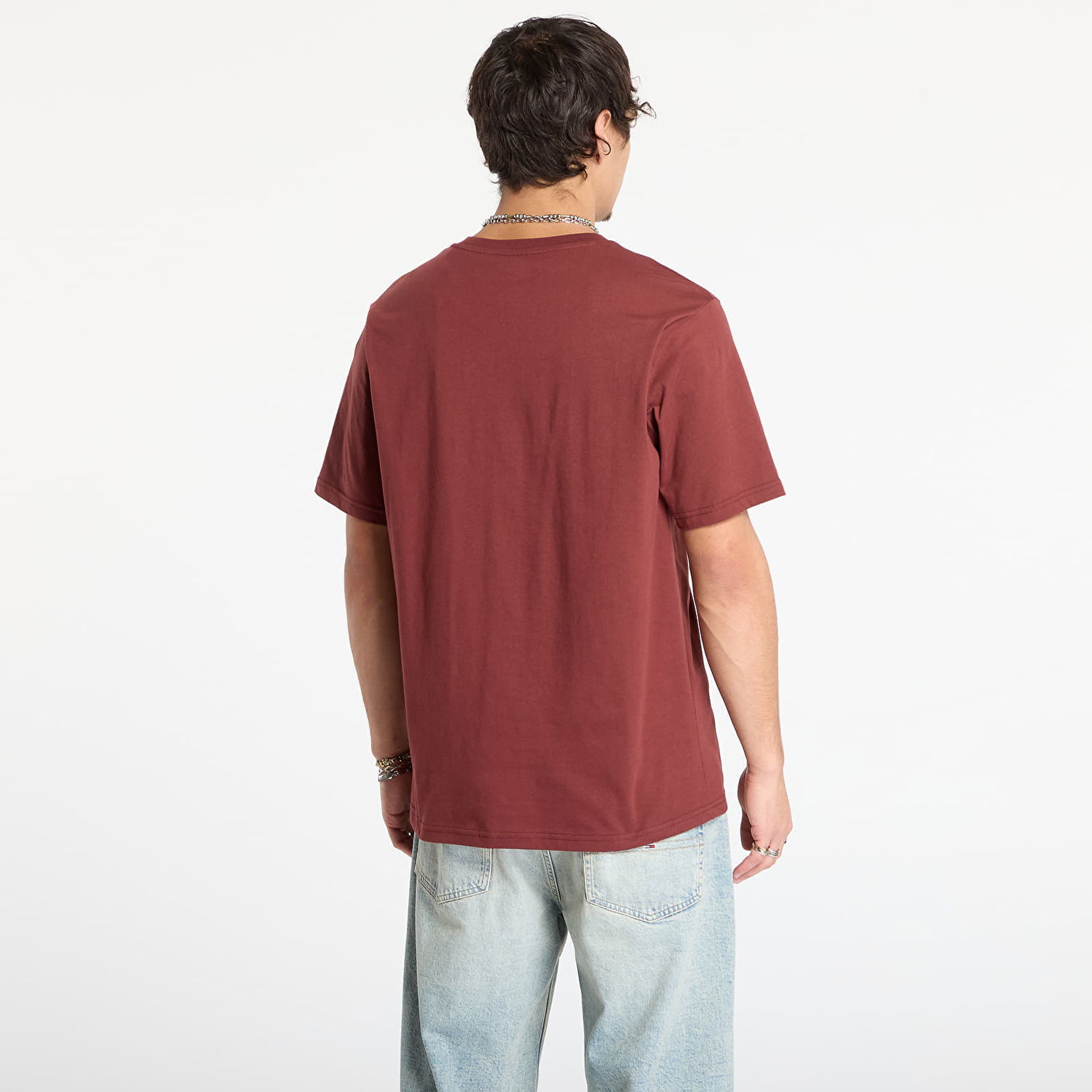 Тениска Dickies Lightweight Mapleton T-shirt Бургунди | 0A4XDB-ANDORRA, 1