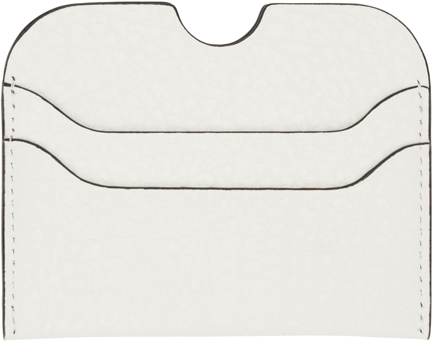 Портфейл Acne Studios Acne Studios Leather Card Holder Бяло | CG0275-, 1