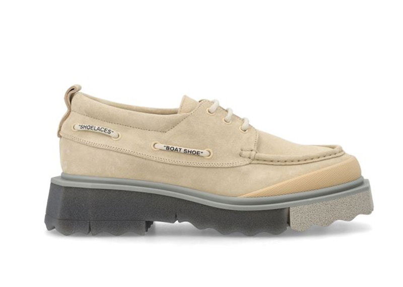 Кецове и обувки Off-White Boat Shoe Beige Бежово | OMIG006S23.LEA002.6161, 0