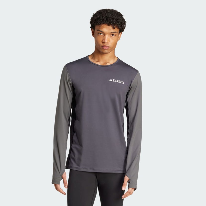 Тениска adidas Performance Long Sleeve Base Layer Tee Сиво | JC8198