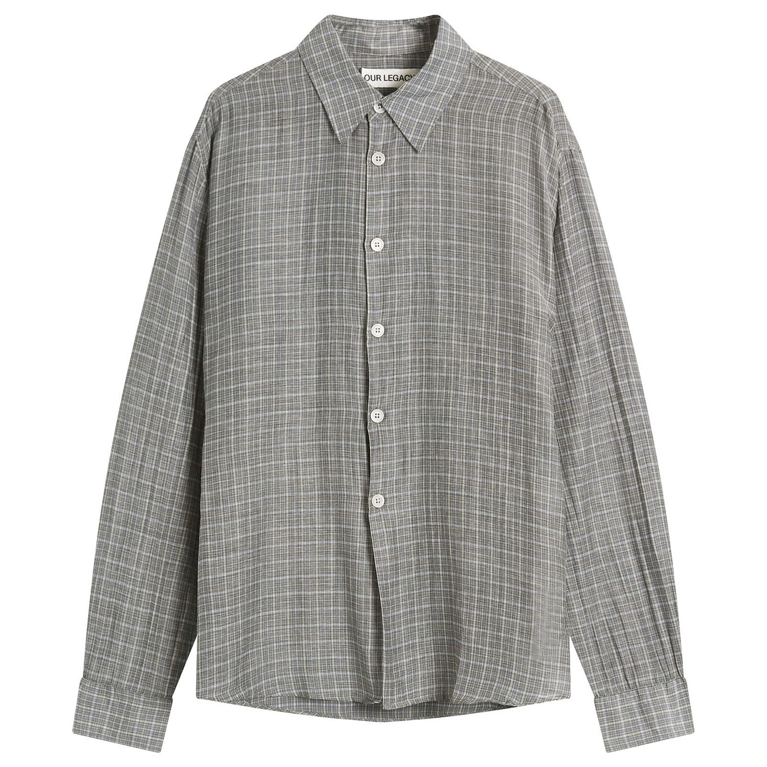 Риза OUR LEGACY Our Legacy Beyond Shirt Picnic Check Сиво | M2252BP, 0