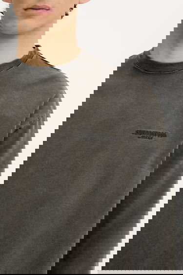 Тениска Neighborhood NEIGHBORHOOD Pigment Dyed Crewneck Ls Long Sleeve T-Shirt Сиво | 251FPNH.CSM12, 3