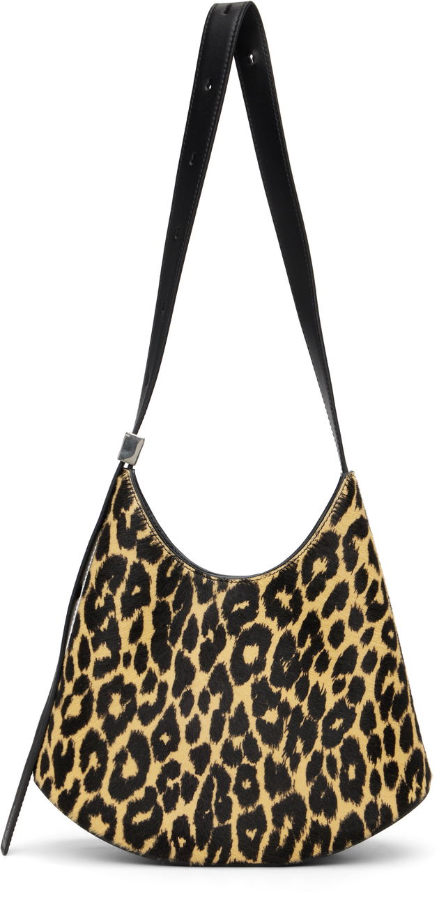 Eldorado Small Leopard-Print Calf-Hair Shoulder Bag