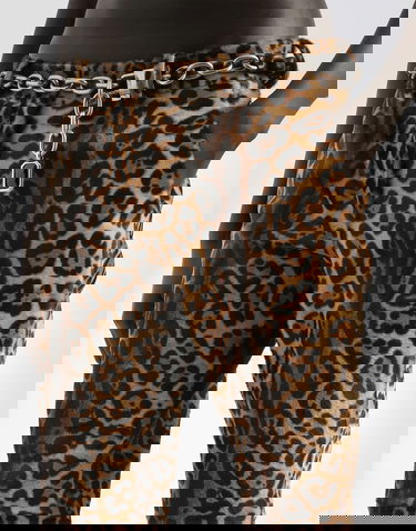 Панталони Dolce & Gabbana Dolce & Gabbana Leopard-Print Calf Hair Trousers Многоцветен | FTDE8LHULXRS9001, 3