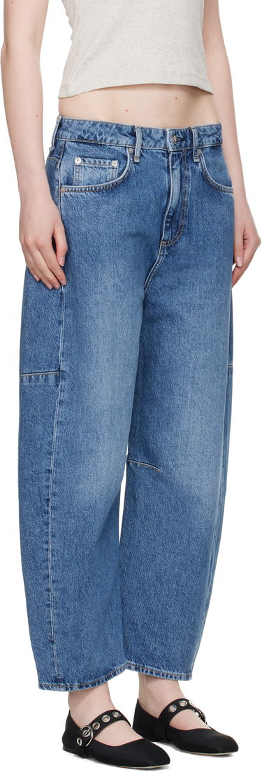 Дънки rag & bone rag & bone Charlie Ankle-Length Barrel Jeans Синьо | WDD25S2994RGAC, 4