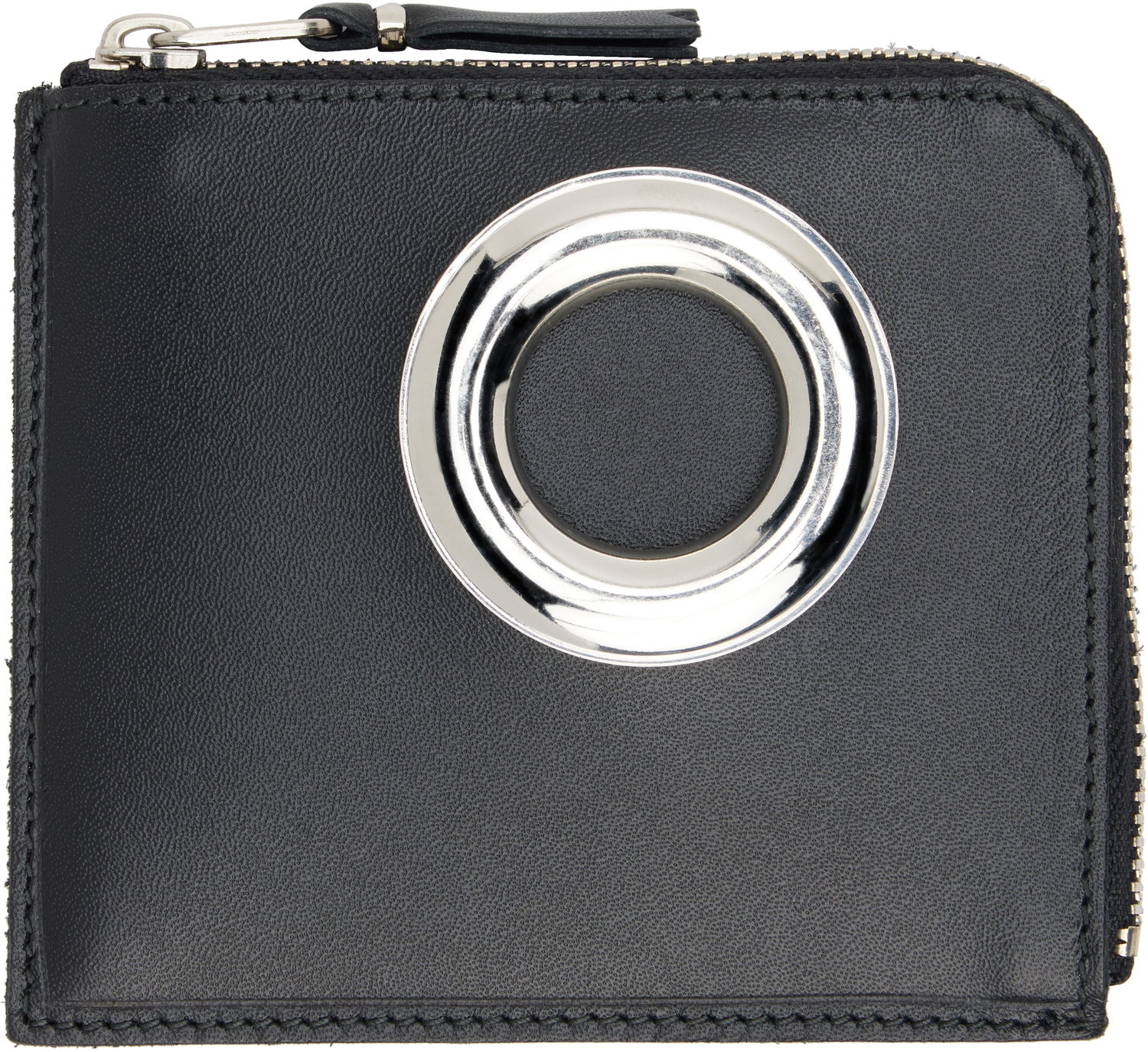 Портфейл Comme des Garçons COMME des GARÇONS Eyelet Zip Wallet Черно | SA3100SE, 0