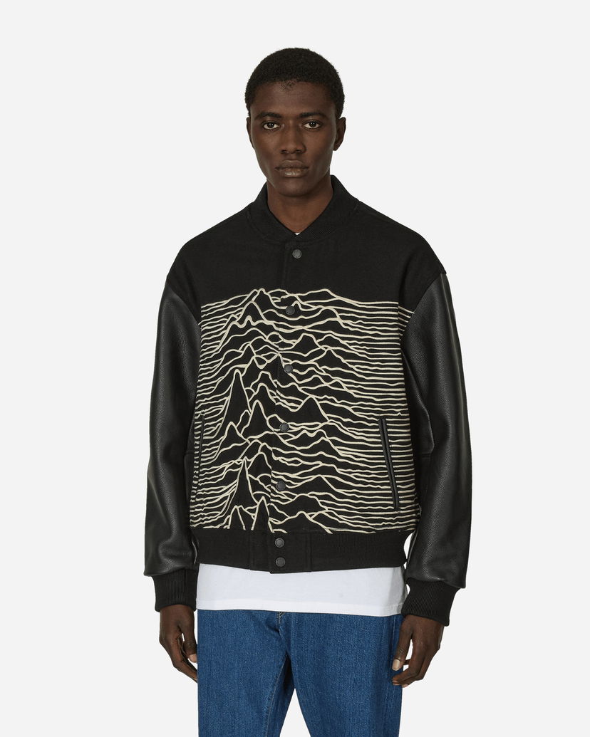 Яке Pleasures Joy Division Unknown Varsity Jacket Black Черно | P24JD008 BLACK