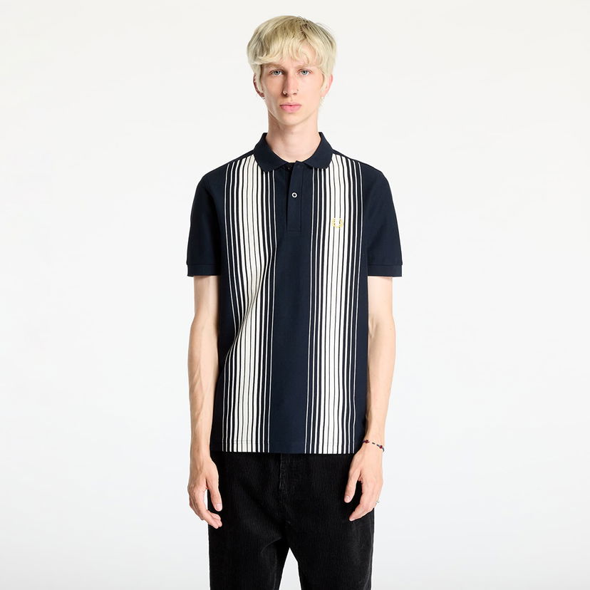 Тениска Fred Perry Ombre Stripe Polo Short Sleeve Tee Navy Тъмно синьо | M8539 608