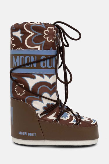 Кецове и обувки Moon Boot MB ICON FLOWER Boots Кафяво | 80D1402940.MH07, 1
