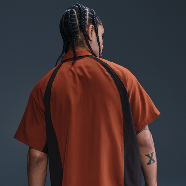 Риза Nike SB Nike SB Dri-FIT Woven Bowling Short Sleeve Shirt Кафяво | HJ2958-245, 4
