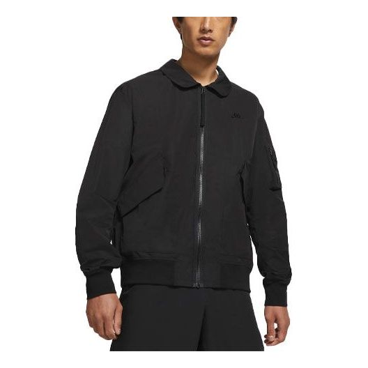 Яке бомбър Nike Sportswear Woven Lapel Jacket Черно | CZ9895-010