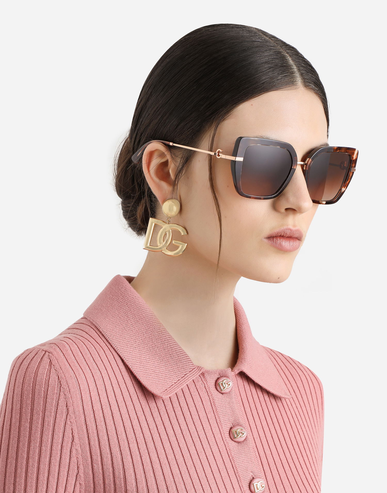 Слънчеви очила Dolce & Gabbana Dolce & Gabbana Dg Flip Sunglasses Кафяво | VG4474VP2749V000, 1