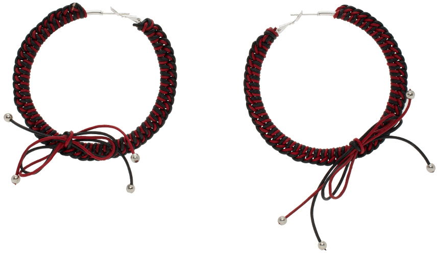 Обеци Chopova Lowena Chopova Lowena Nimbus XL Hoop Earrings Червено | 6508, 0