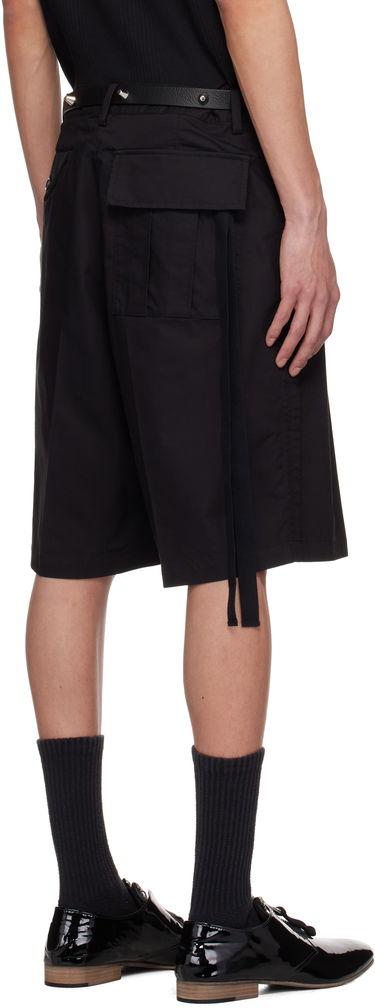 Къси панталони UNDERCOVER UNDERCOVER Pleated Shorts Черно | UP1E4506, 2
