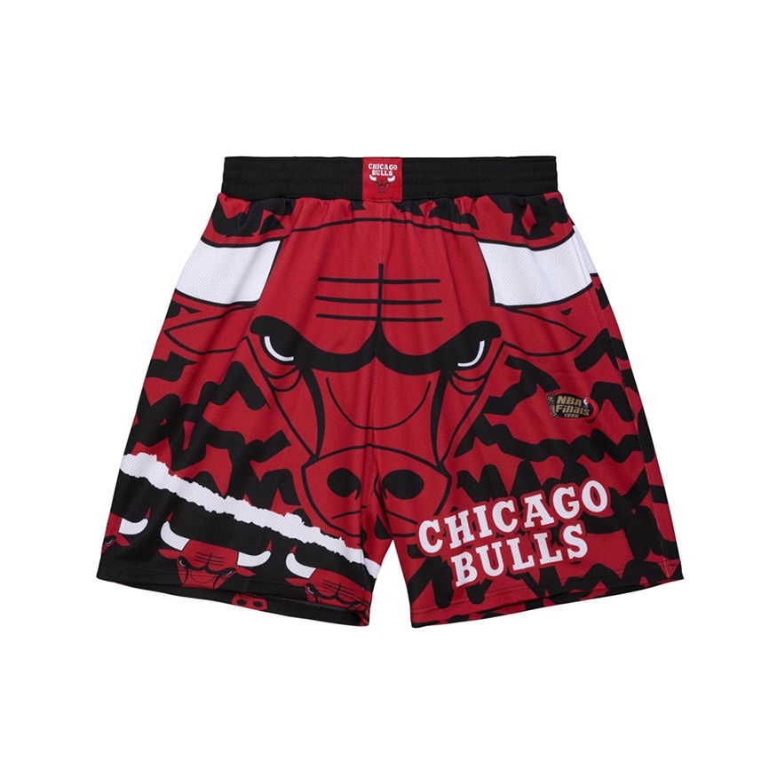 Къси панталони Mitchell & Ness NBA Chicago Bulls Jumbotron 2.0 Sublimated Shorts Червено | PSHR1220-CBUYYPPPBKRD, 0