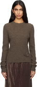 Cecilie Bahnsen Blas Ribbed Knit Crewneck Sweater