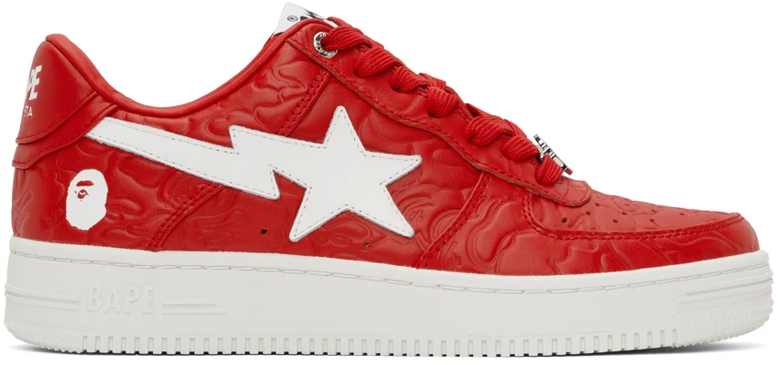 Кецове и обувки BAPE Sta #3 M1 "Red/White" Червено | 0ZXSHM191052L-RED, 0
