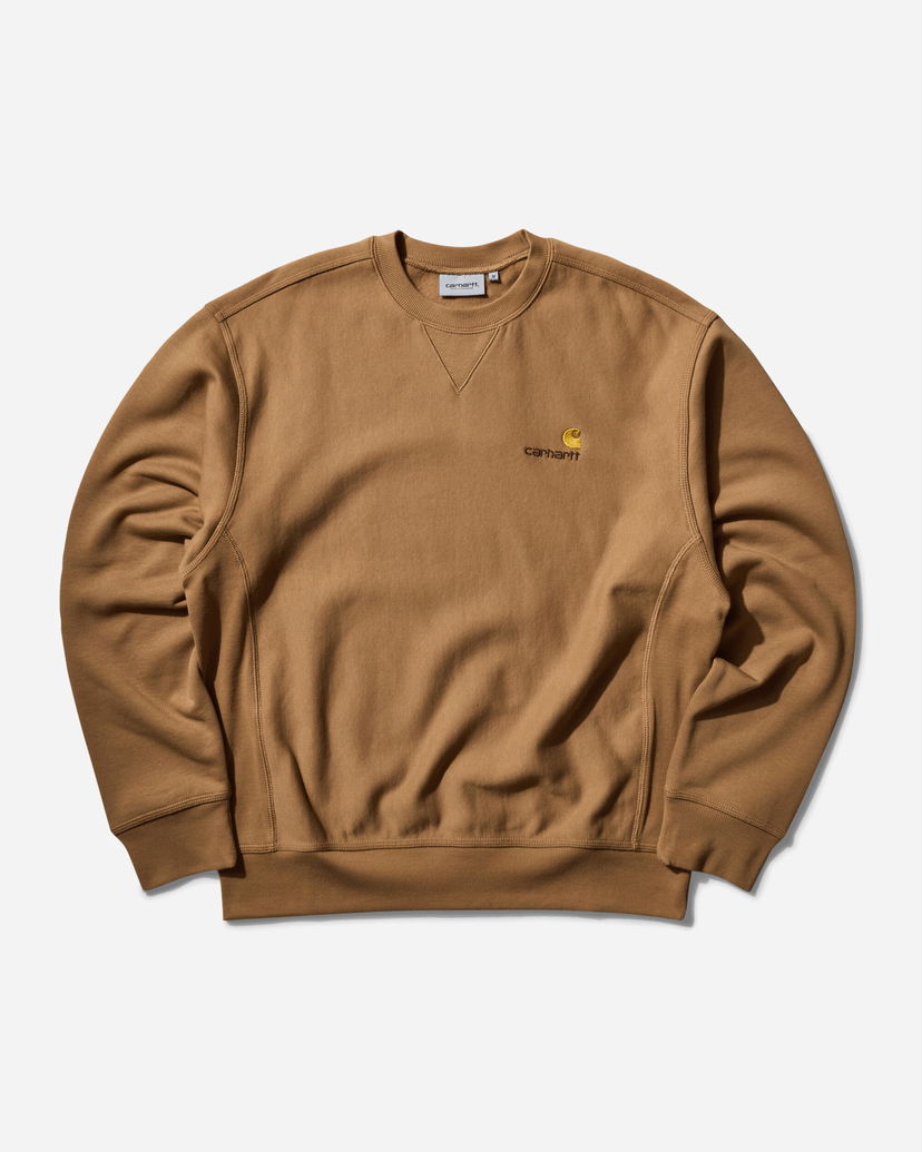 Суитчър Carhartt WIP Crewneck Sweatshirt Кафяво | I025475 2FSXX