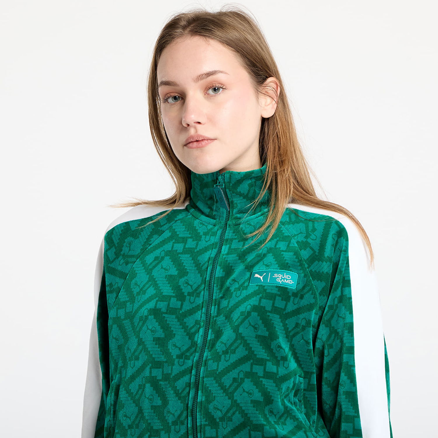 Суитчър Puma Squid Game x T7 Iconic Track Jacket Зелено | 62743286, 1
