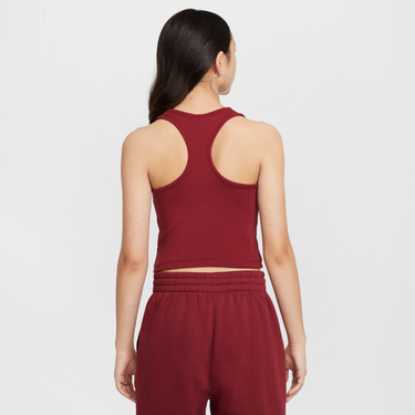 Потник Nike Nike Sportswear Ribbed Crop Tank Top Бургунди | FZ5551-677, 3