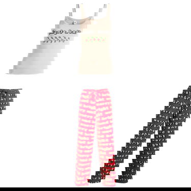 Пижама SKIMS CPFM Tank Top & Modal Waffle Pant Sleep Set Jingle Bells Многоцветен | ST-SET-10059W-STJ, 0