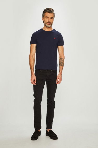 Тениска Polo by Ralph Lauren Custom Fit Tee Тъмно синьо | 710680785004, 2