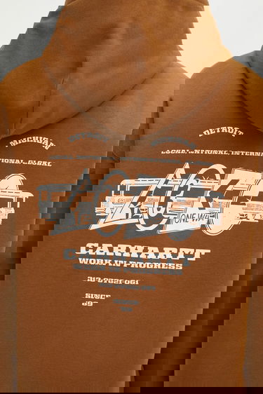 Суитчър Carhartt WIP Hooded Runaway Sweat Jacket Кафяво | I034414_2IQ_06, 2