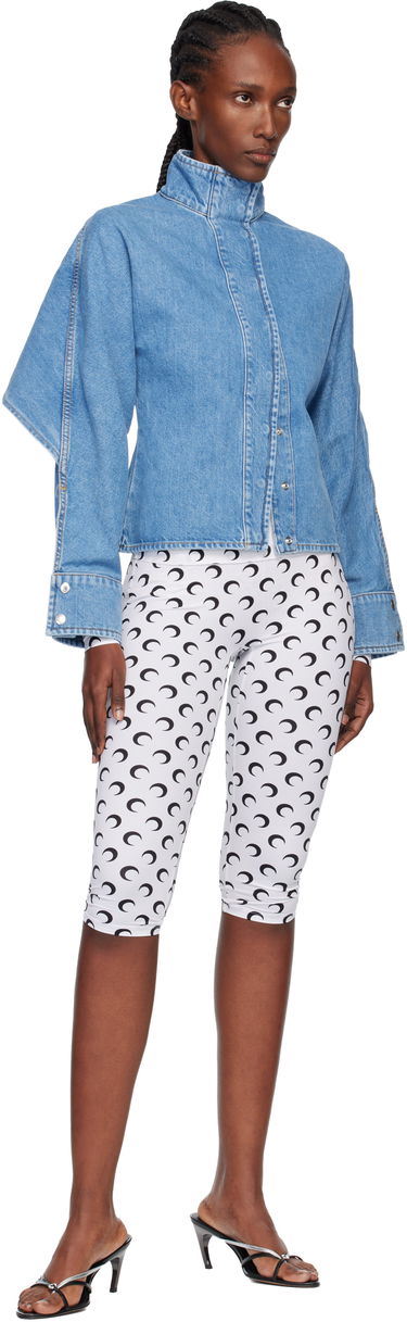 Яке Marine Serre Moon Laser Wash Long Sleeve Denim Jacket Синьо | WSI033ACDEN0002, 3