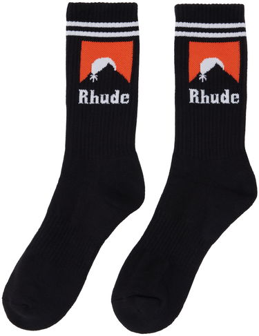 Чорапи Rhude Moonlight Socks Черно | RHFW24SO03884, 1