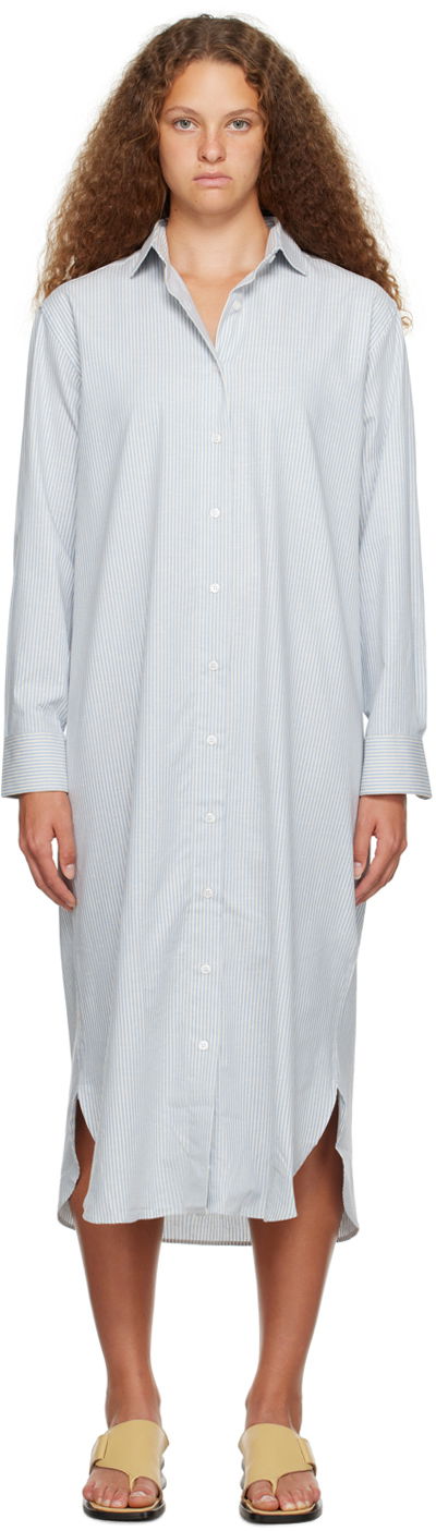 Pокля Baserange Ole Midi Shirt Dress Синьо | DROL-OC-000