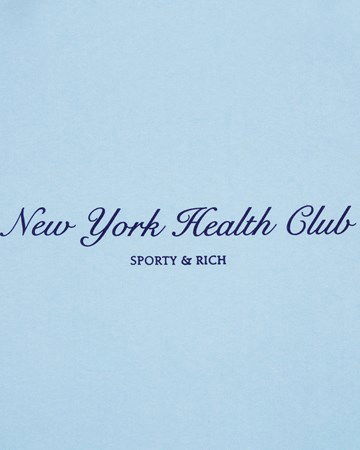 Спортни панталони Sporty & Rich NY Health Club Flocked Sweatpant Синьо | SW843HO, 1